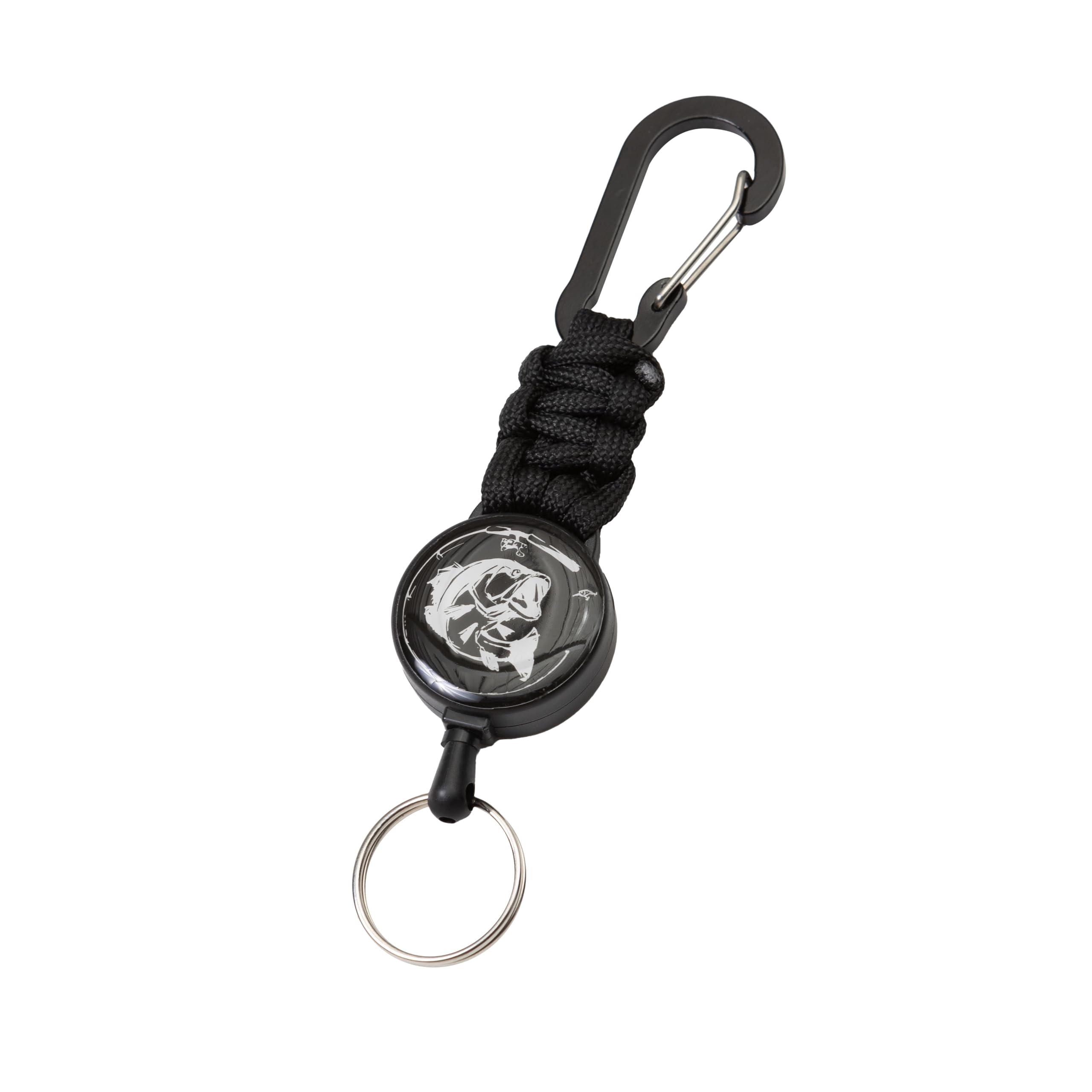 [Uoni] Carabiner Pin-on-Reel Elastic Strap Wire Type [Small]