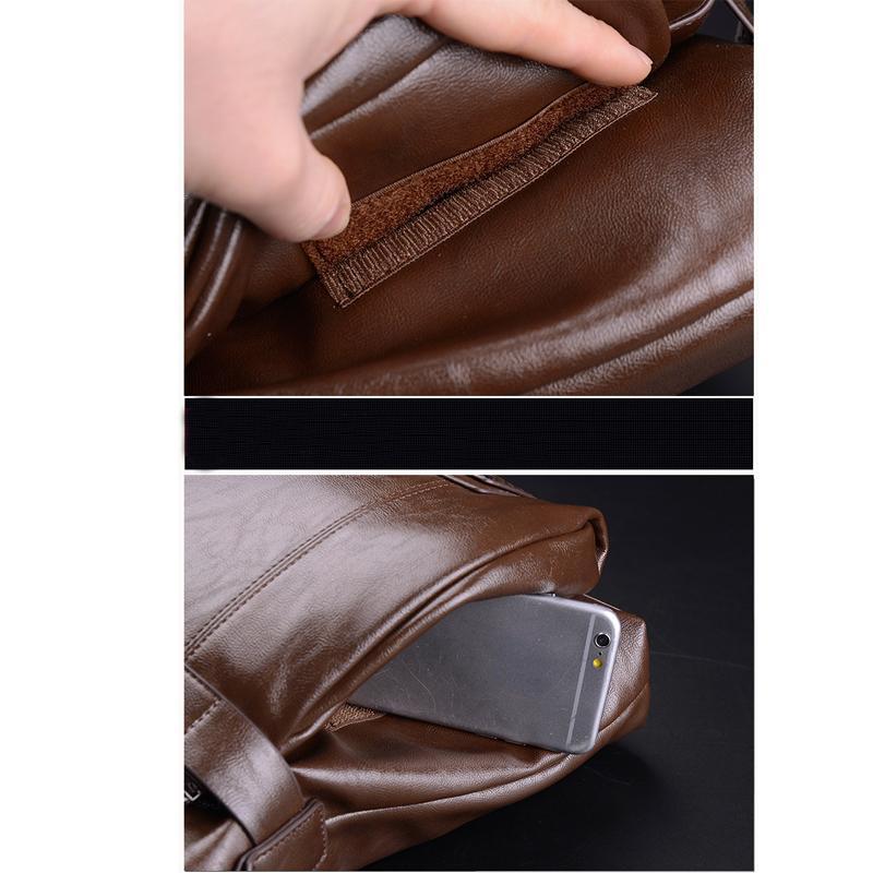 Mode Herren Rindsleder Business Aktentasche Umhängetasche Männlicher Messenger Große Kapazität Computertasche
