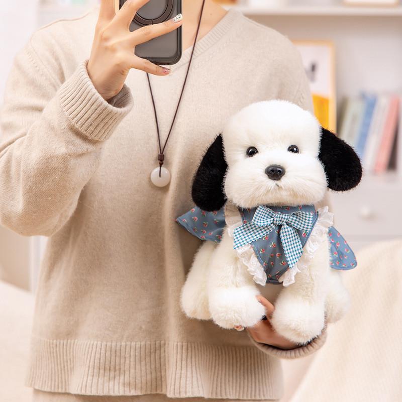 Wear Clothes Dog Plush Toy Cute Cartoon Stuffed Animal Doll Kids Birthday Gift