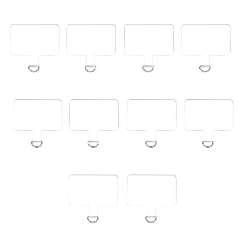 

Phone Tether Tab, 10 Pack Universal Phone Safety Tether Connector Without Adhesive Fit for Most Smartphones 1 срібний