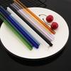 11-piece Reusable Glass Straws Clear Smoothie Drinking Straws with Clean Brush for Beverages Milk Tea Juices Cocktail