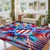 Atletico Madrid Design Crystal Velvet Rug Soft Decorative Mat for Bedroom Entrance