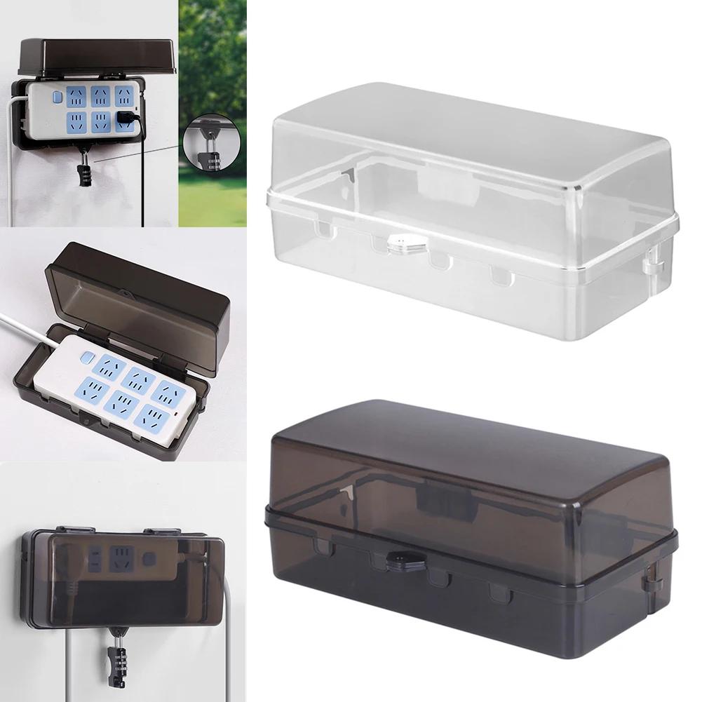 Wasserdichte Große Außen-Elektrobox Abschließbar Wetterfest Außen Verlängerungskabelabdeckung Steckerabdeckung Schützt Steckdose Steckerbuchse