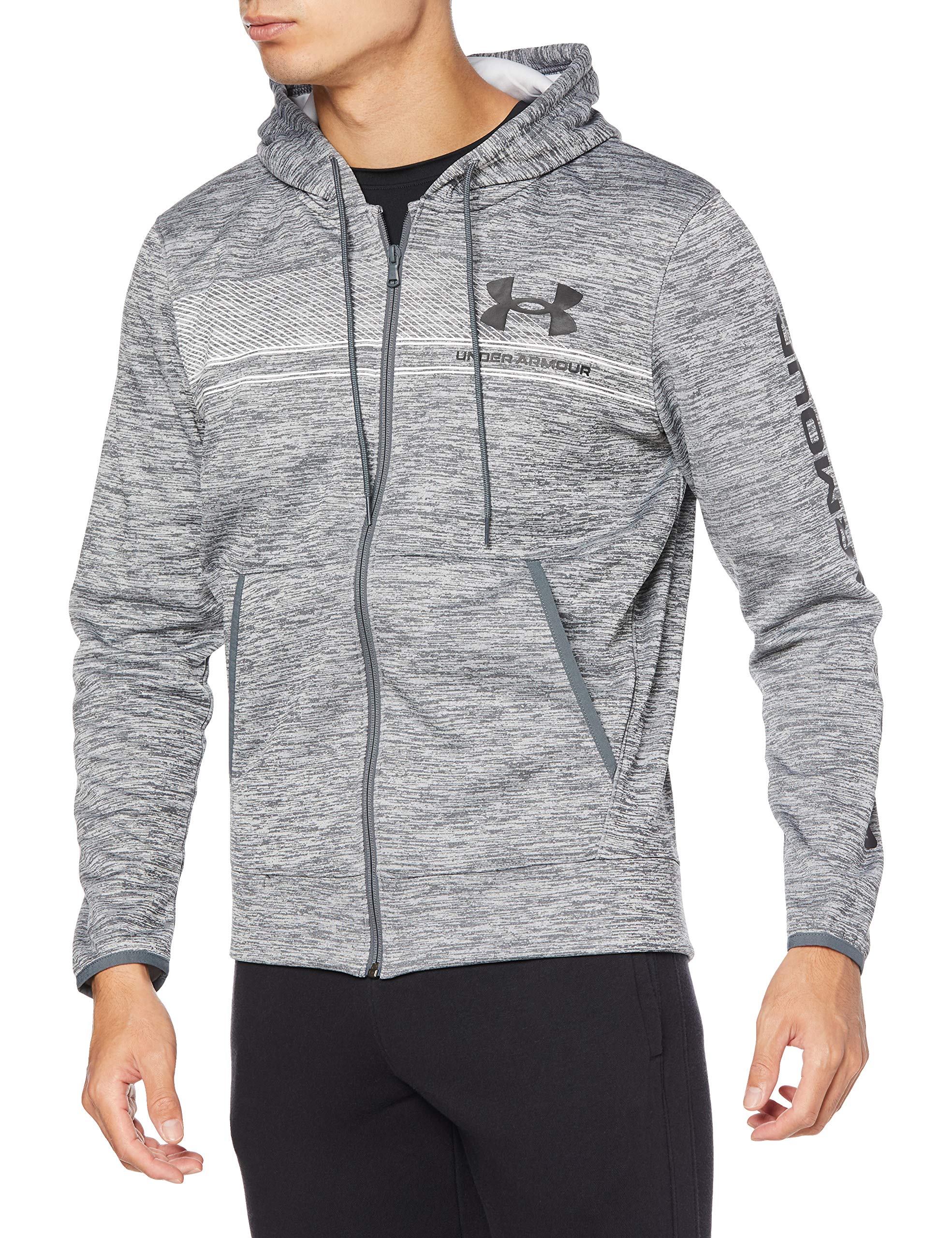 

Under Armour ARMOUR FLEECE BAR LOGO TWIST FZ Size Medium to Japanese size Men s Sweatshirt, 014, Japan, (equivalent M)