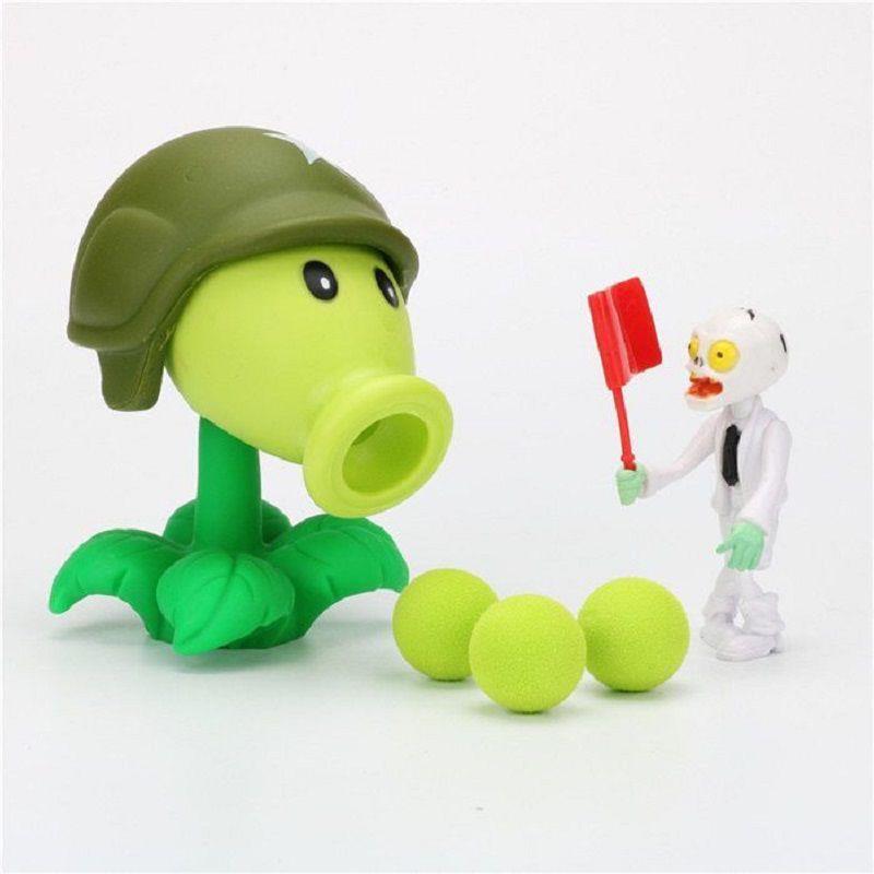 Vs Pvz Plants Zombies Peashooter Pvc Action Figure Model Toy Gifts Toys For Kids