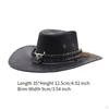 Classic Western Cowboy Hat with Wide Brim for Men's Cosplay