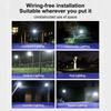 Solar Flood Light 25W IP67 Waterproof Shockproof Remote Control Energy Saving Outdoor Lighting for Farm Road