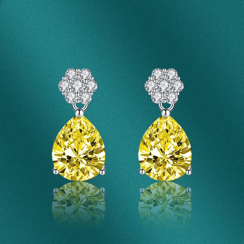 Sace Gems Copper Zircon Fashion New Water Drop Earrings