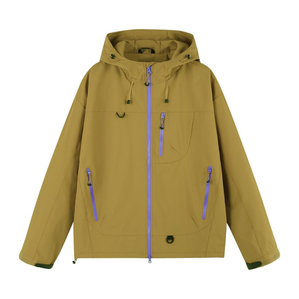 Men's Waterproof Rain Jacket Autumn Lightweight Outer Hooded Outdoor Raincoat Hiking Windproof Jacket Climbing Outdoor Jackets
