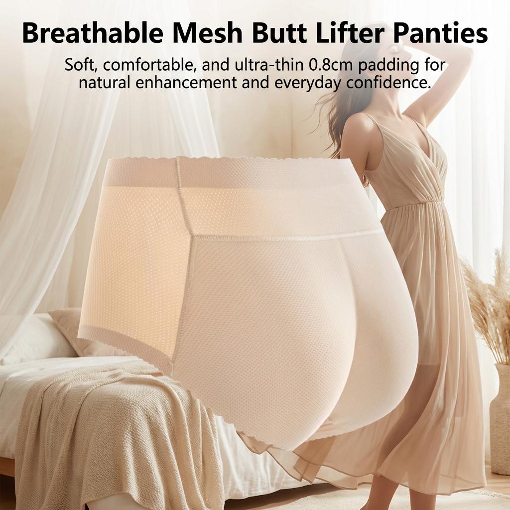 Women's Seamless Butt Lifting Underwear Shaping Hip Pad Natural Peach Hip Effect Comfortable And Breathable