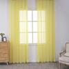 1pcs Beautiful Home Decoration Curtain Translucent Solid Color Gauze Curtains Gorgeous Hotel Living Room Decor Window Blind