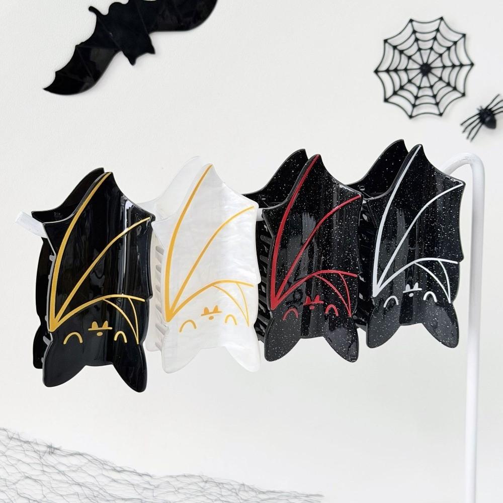 Acrylic Halloween Crab Clip Gothic Shark Clip Funny Bat Hair Claw Party