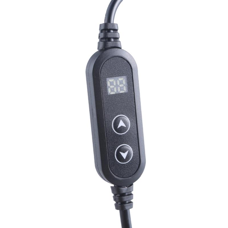 Type C To 5.5x2.5mm Voltages Regulation Cable USB C To DC5525 Power Cord Line Adjustable Voltages 5V-9V-12V-15V-20V 3A