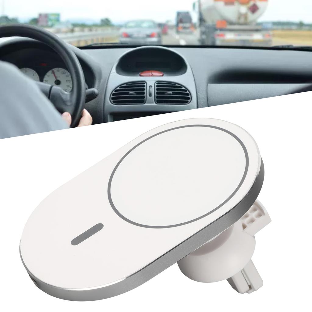 Magnetic Wireless Car   360 Degree Rotation Round 15W Strong Magnet Phone Wireless   for Car Home