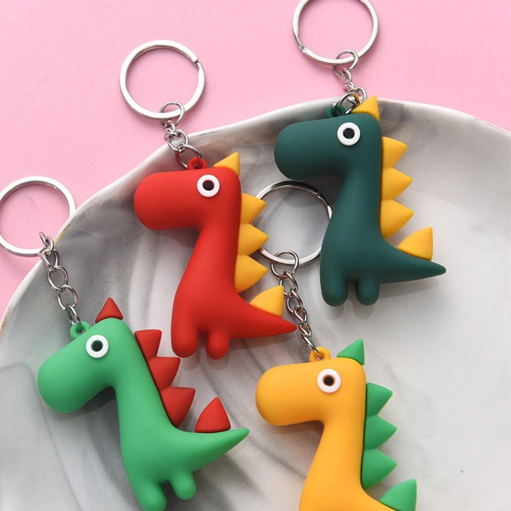 Niedlicher Schlüsselanhänger Cartoon Kleiner Dinosaurier Taschenanhänger Anhänger Hohe Qualität Mini Schlüsselanhänger