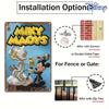 1pc Disney Vintage Metal Tin Sign 20.32x30.48 Cm - Mickey & Minnie Mouse Retro Wall Art, Durable Iron Home Decor for Kitchen, Li