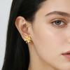 Cazador Lucky Four-leaf Clover Piercing Women Earrings Stainless Steel Gold Color Cute Studs Jewelry Mother's Day Gift 2026 New