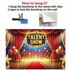 1 Piece, Talent Show Photography Background Flag, Party Photos, Studio Props, Festival Party and Birthday Decoration Items