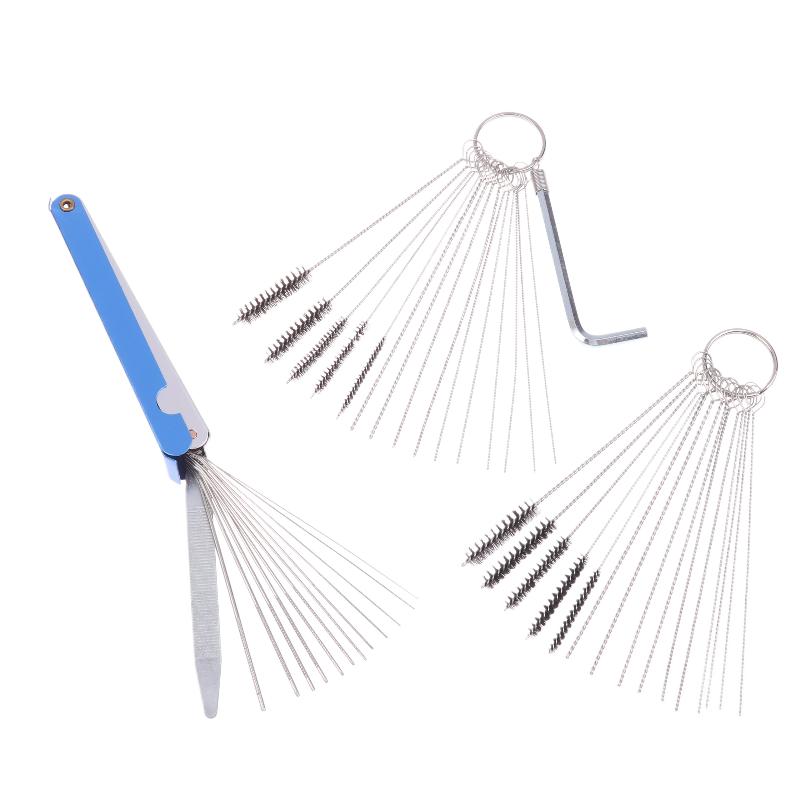 1Set Cleaner Tool Carburetor Carbon Dirt Jet Remove Cleaning Needles Brushes For Automobile Motorcycle ATV Welder Carb Chainsaw