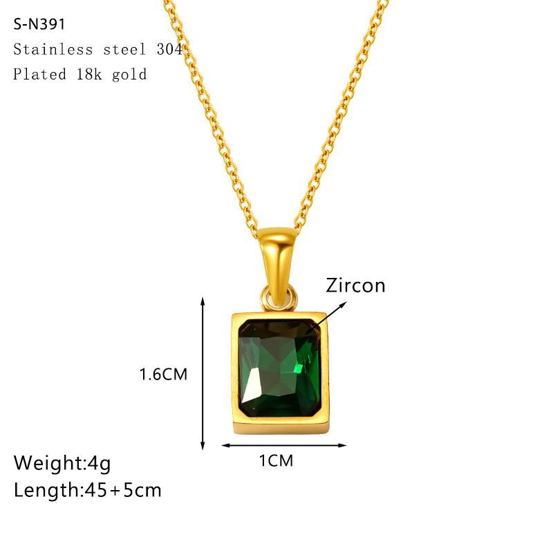 Simple Necklace Female Design Stainless Steel Diamond-Set Personalized Collarbone Chain Jewelry Exquisite