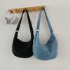 Crossbody Bag Large Capacity Denim Bag Women's Retro Shoulder Bag