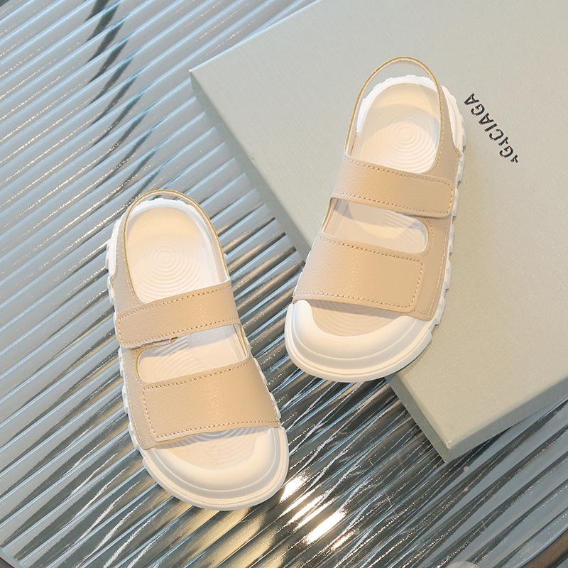 Sandalias Infantiles 2025 Verano Nuevo Puntera Cerrada Unisex Suela Blanda Zapatos de Playa para Niño Pequeño