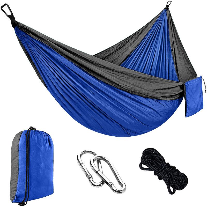 Portable Nylon Parachute Camping Hammock Swing Chair (Single/Double)