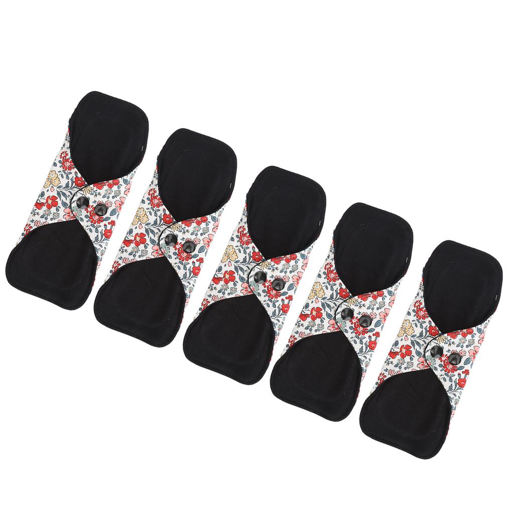 5 ks Opakovaně použitelných dámských vložek Omyvatelné Dámské Bavlněné Prodyšné Šetrné k pokožce Hygienické produkty L