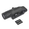 WADSN INFORCE Type WML Compact Weapon Light/Flashlight, 20mm Rail Compatible, 400 Lumens, Airsoft Tactical Light (Black)