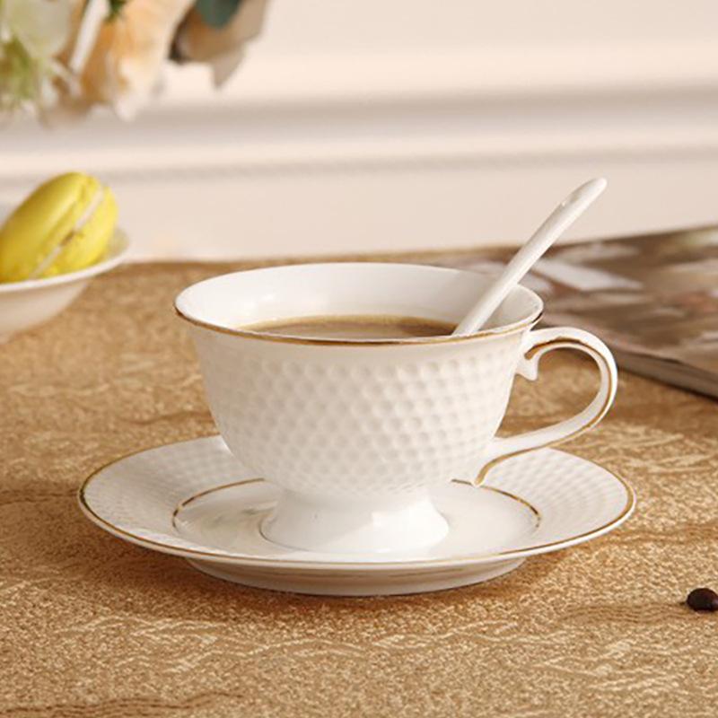 porcelain tea cups Ceramic coffee mug and plate set Simple tea set Bone china latte art cup afternoon tea tania bulhoes cup