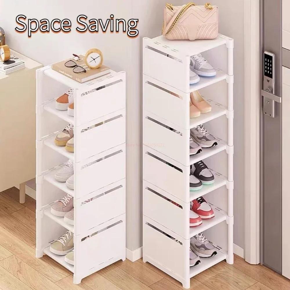 Double Row Shoe Rack Household Multi-layer Storage Rack Multifunctional and Simple Shoe Rack Dustproof and Storage Shoe Rack