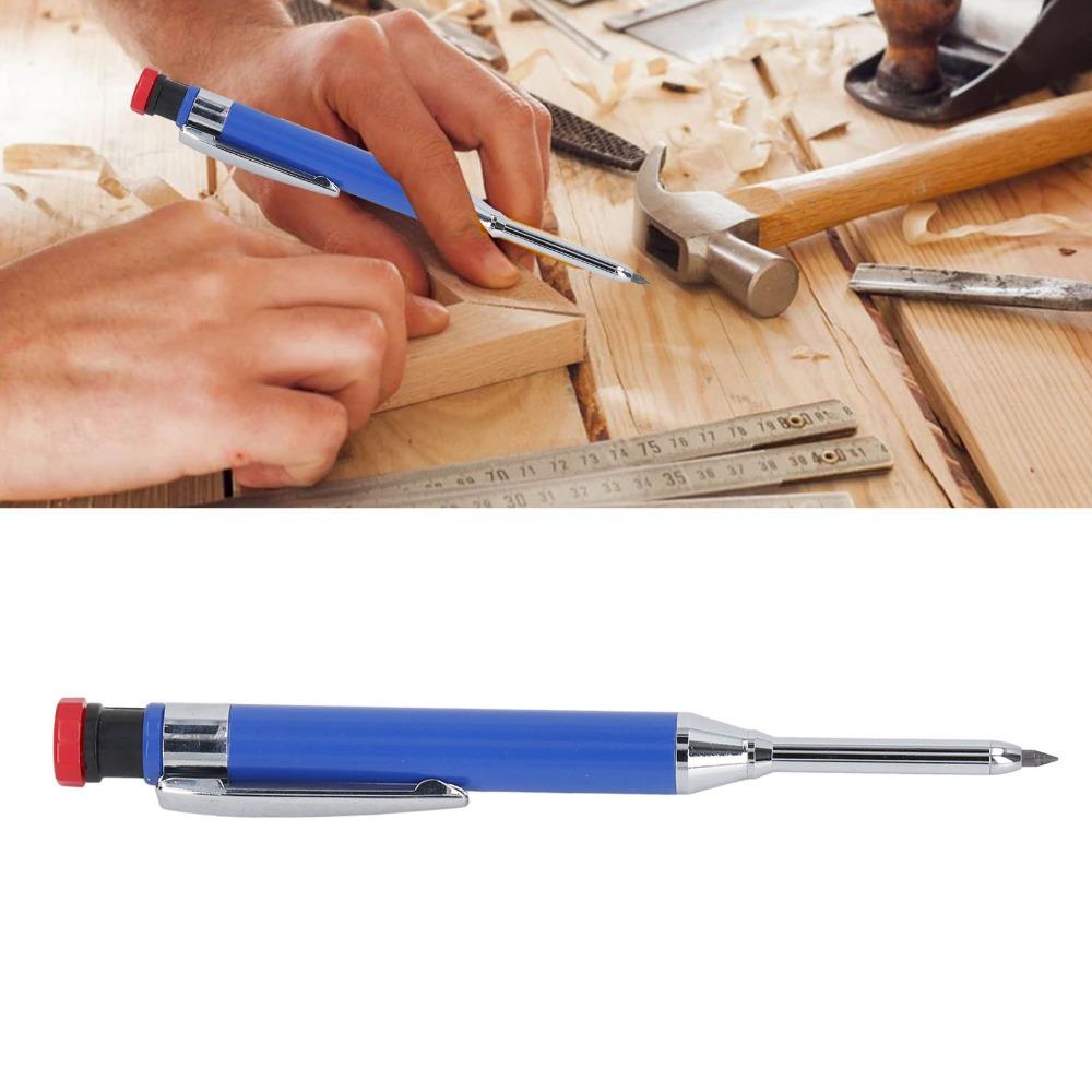 Built-in Sharpener Carpenter Pencil Heavy Duty Long Nose Tip Construction Pencil For Woodworking