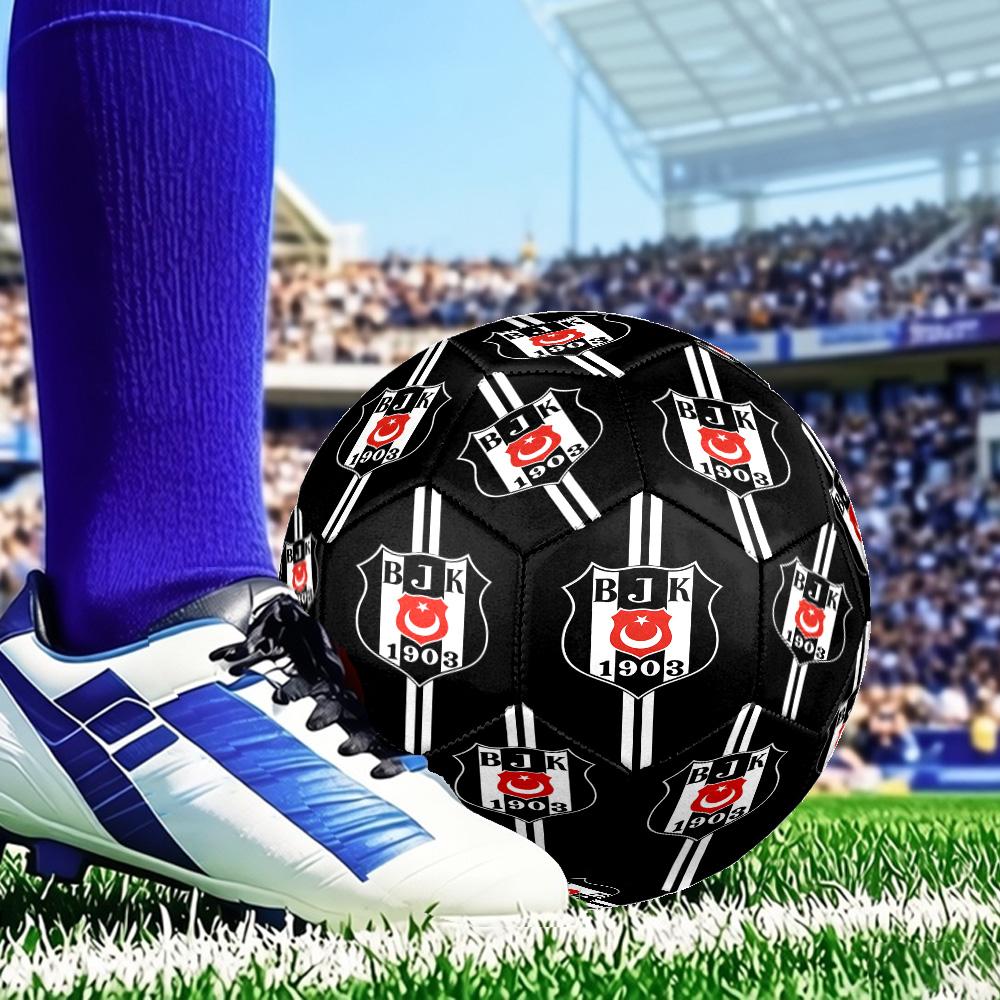 Be?ikta? Istanbul Crest Emblem Size 5 Soccer Ball, Suitable for Training and Matches, High-Elasticity, Wear-Resistant Material Gift for Fan