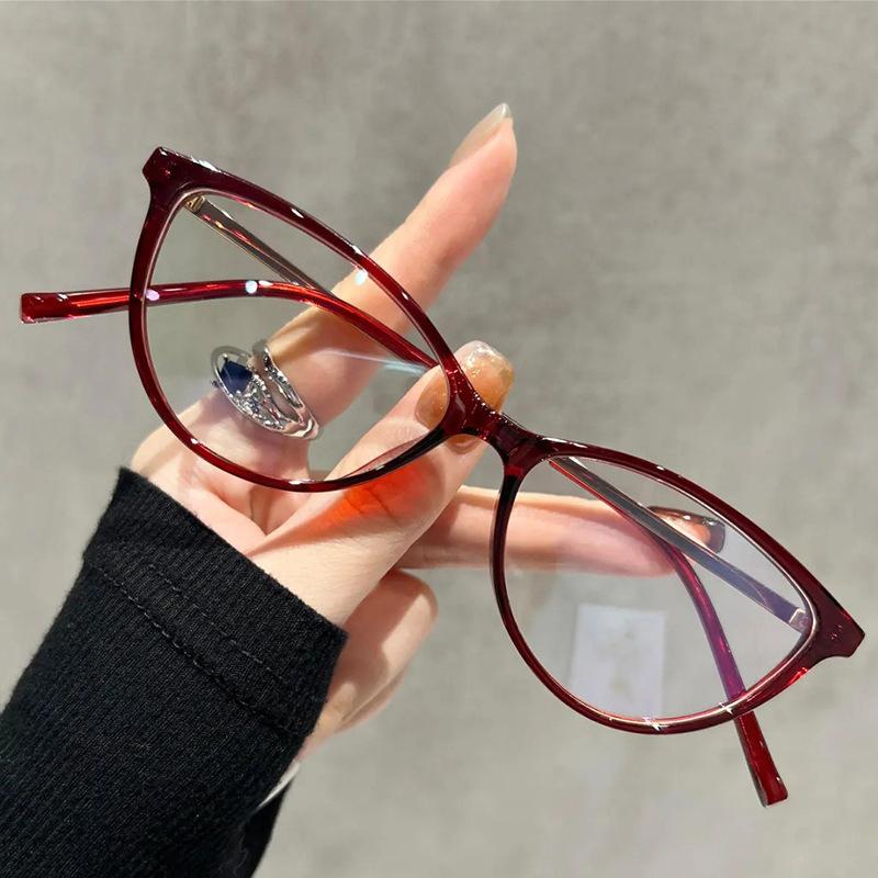 Fashion Womens HD Anti Blue Light Reading Glasses Cat Eye Presbyopia Young Lightweight Stylish JH5511
