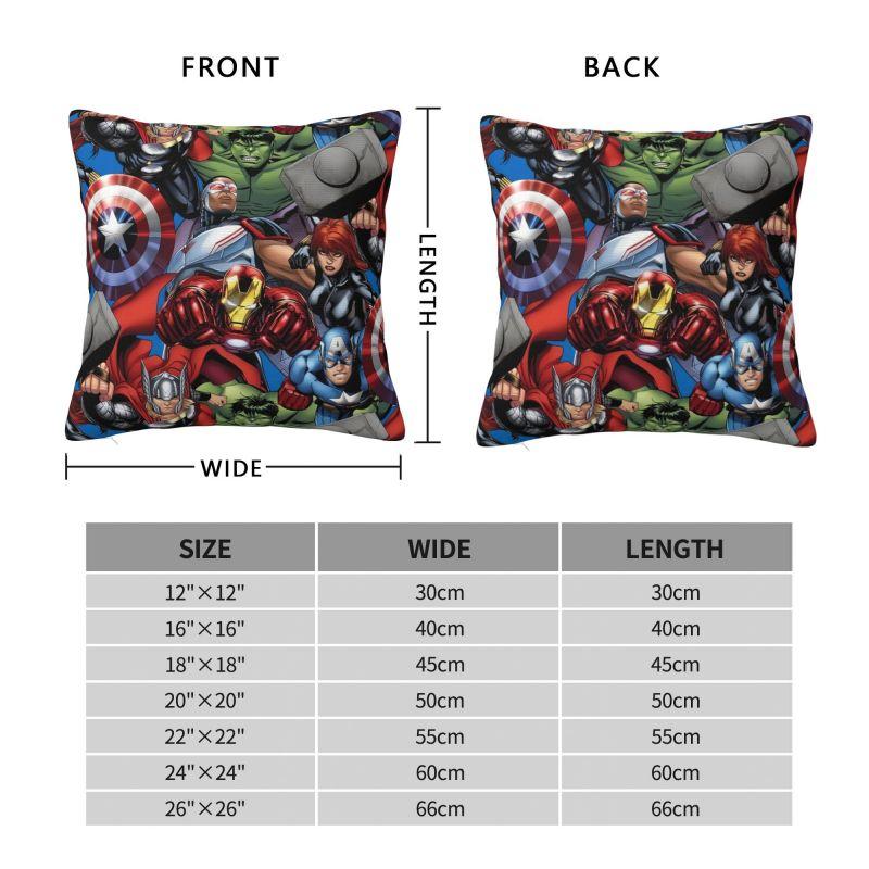 Custom Disney Iron Man Marvel Film Pillow Case 45x45cm Living Room Decoration Luxury Chair Cushion Square Pillowcase