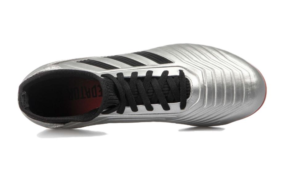 adidas PREDATOR 19.3 Abrasion Resistant Low Top Kids' Soccer Shoes Silver Black Kids' G25798