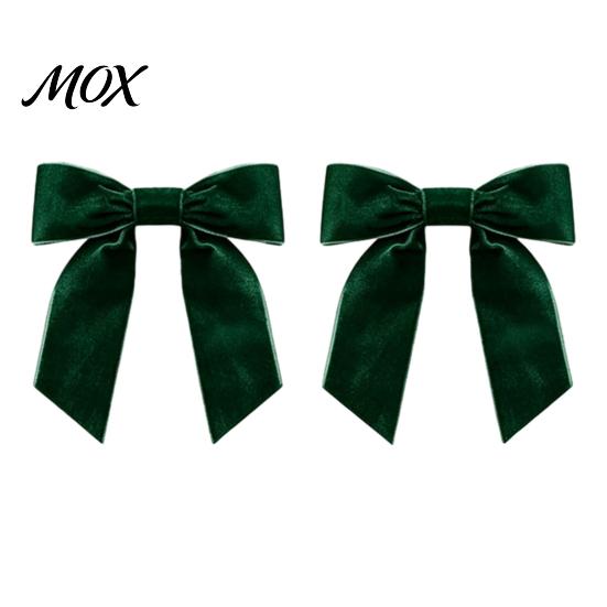 Holiday Wreath Decor 2Pcs Velvet Christmas Bows, Hanging Wall for Tree Luxury Gift Box Knots Topper, Wedding Backdrop, Bridal Shower, Birthday Party,