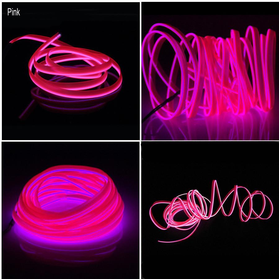 9 in 1 RGB LED Optical Strip Light Bluetooth App Control 12V Car Styling