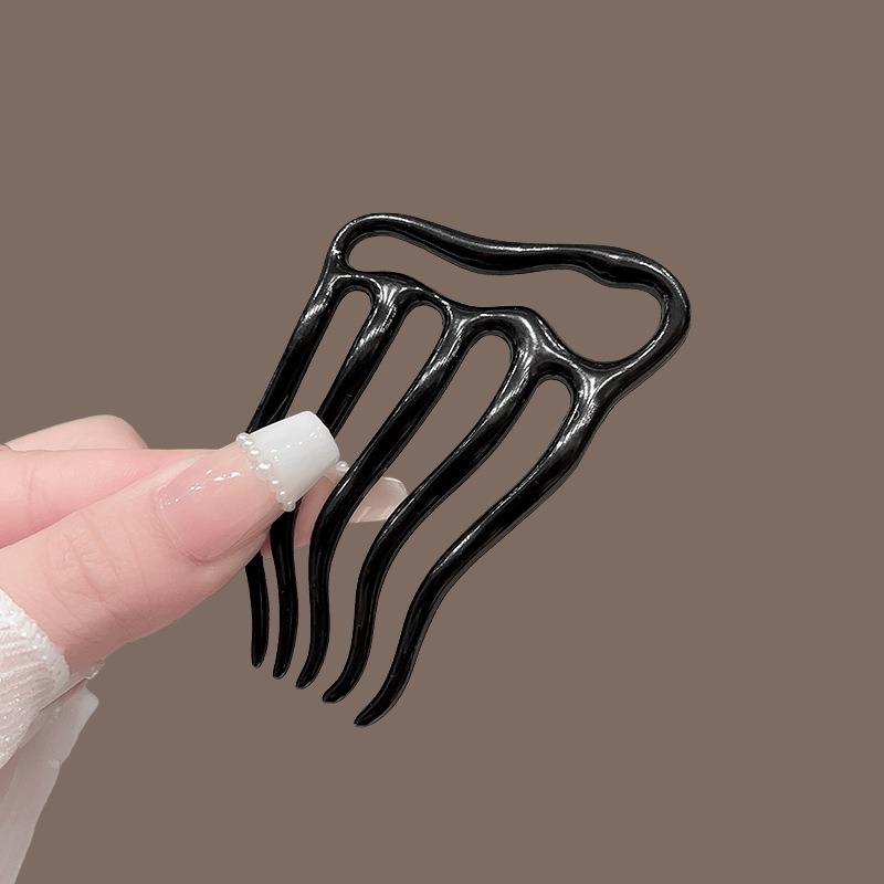 

1pc Minimalist Metal Hair Comb Tones Non Slip Styling Perfect Effortless Daily Hairdos Sleek Minimalist Hair Accessories