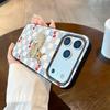 Coque de téléphone élégante et adorable avec motif cerf pour iPhone 17Air 17 11 13 12 14 15 16 Pro Max Plus Housse en cuir souple à motif 15 Pro