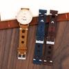 Vintage Crazy Horse Echtes Leder Uhrenarmband 18mm 19mm 20mm 22mm Atmungsaktives Lochband Schnellverschluss Handgenähtes Uhrenband
