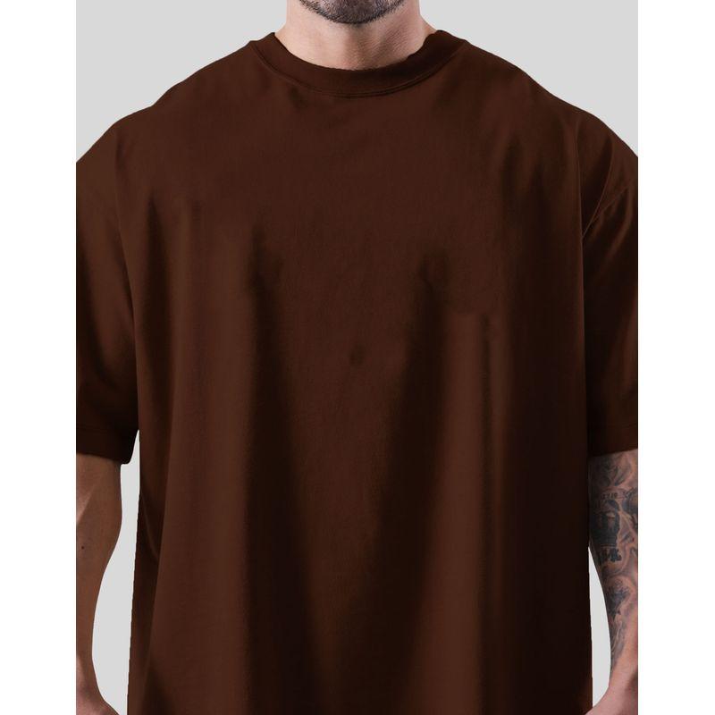Heavy Weight Pure Cotton round Neck T-Shirt Men Fashion Loose Plus Size Pure Color Fitness Clothes Breathable Summer Sports Short Sleeve