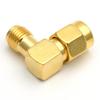 5/20Pcs 3 Way 90 Degree Right Angle SMA Adapter Brass Gold Plated Male Female SMA Connector
