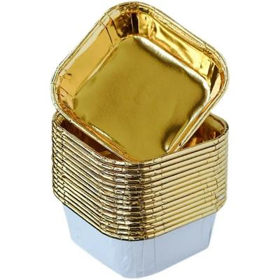 50 шт. 6,5x3,5 см квадратний кекс для кексів, стійкий до масла, шифоновий рулет, чашка для випічки кексів, паперова форма для випікання мафінів з високою температурою