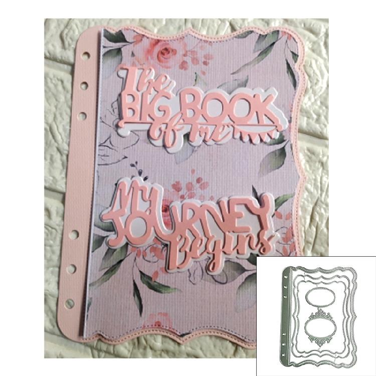 Frame Shap Metal Cutting Dies Stencil Birthday Christmas Card Making Accessories