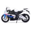 Maisto 1/12 Scale BMW S1000RR White/Blue / Diecast Model Car, Motorcycle, Finished Model 10042