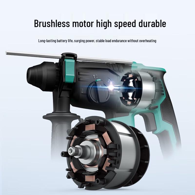 

DAYI 20V Cordless Brushless Rotary Hammer Drill CN plug (adapter included)