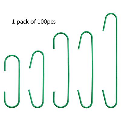 100pcs Christmas Ornament Hooks Metal C-Shaped Hook Holder Christmas Tree Ball Pendant Hanging Decoration for New Year