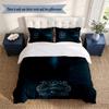 Philadelphia Eagles 3‑Piece Bedding Set Soft Microfiber Duvet Cover Pillowcases Comfortable Bed Linen for Bedroom Decoration