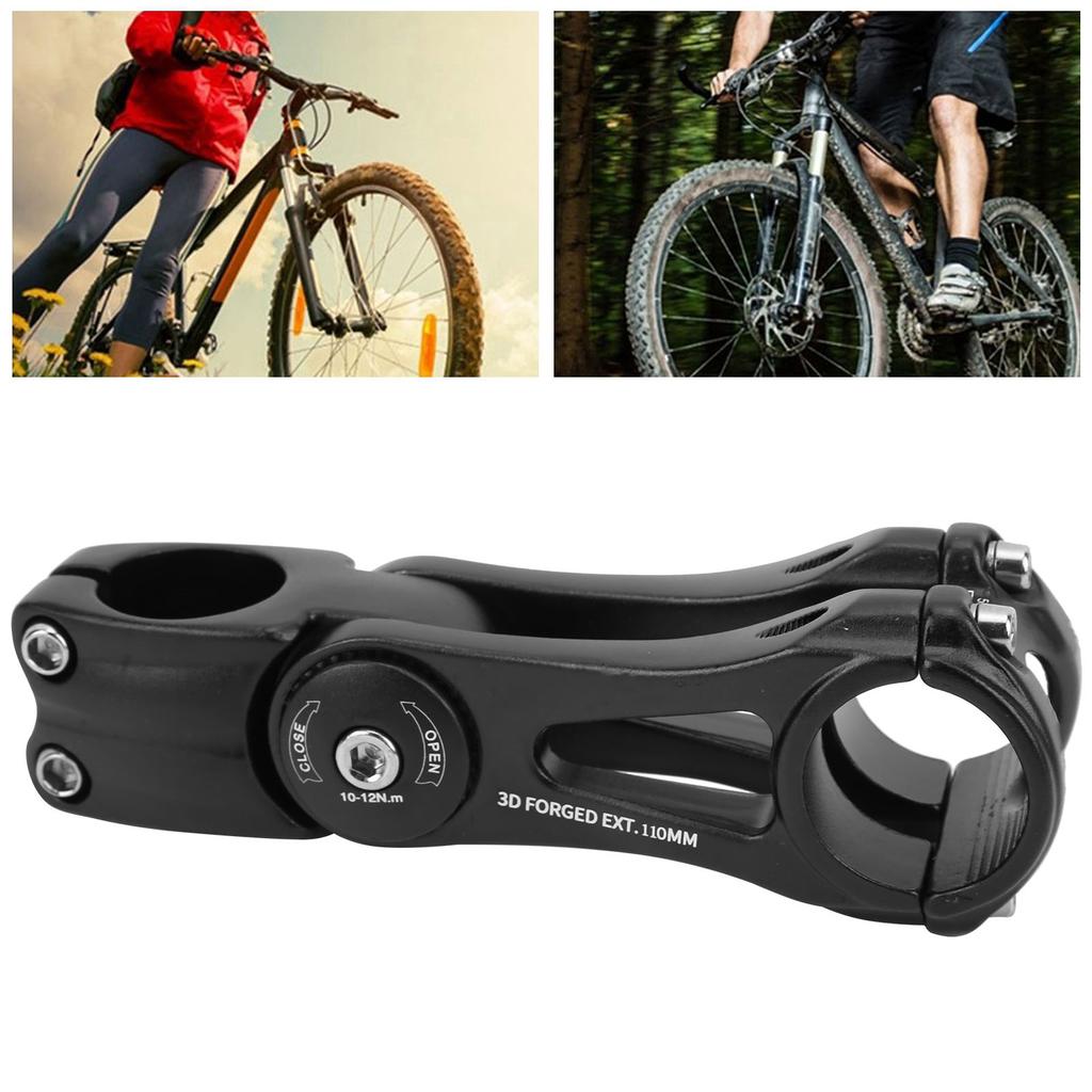 31.8x110mm Aluminum Alloy Mountain Hollow Handlebar Stem Cycling Accessory